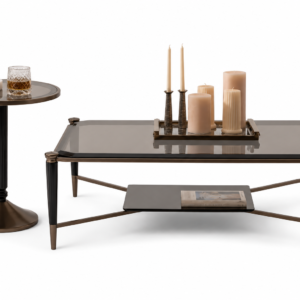 Vista Luxe Living Glass Table