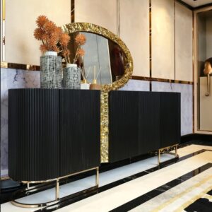 Aurora Gold Rivet Sideboard