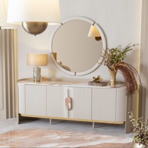 Celeste Fluted Marble Sideboard