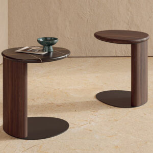 Obsidian Oval Marble Coffee Table